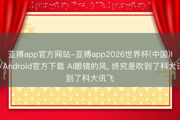 亚搏app官方网站-亚搏app2026世界杯(中国)IOS/Android官方下载 AI眼镜的风， 终究是吹到了科大讯飞
